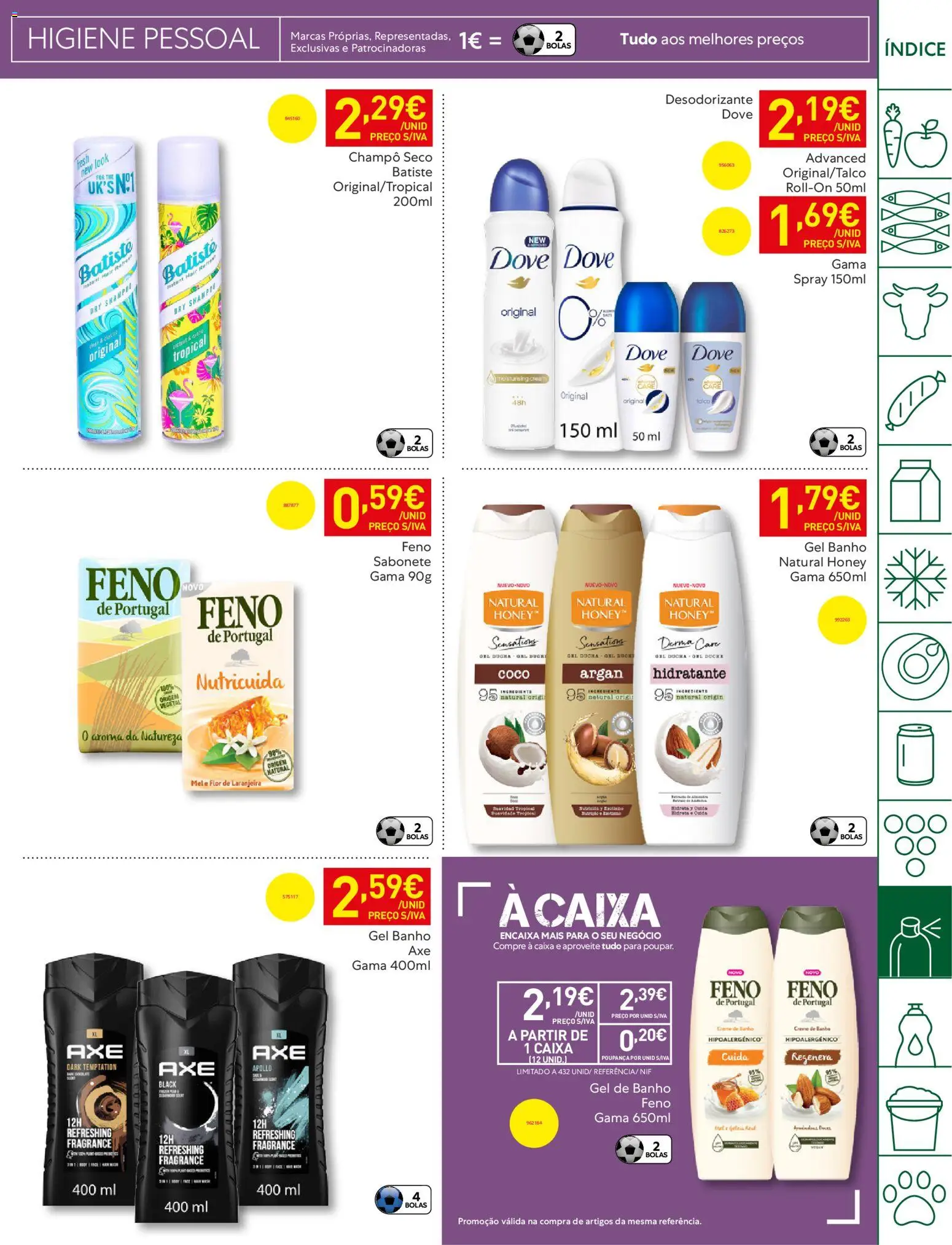 Recheio - Bons Negócios Madeira │ válido de 21.04.2026 | Página: 45 | Produtos: Shampoo, Gel de banho, Desodorizante, Creme