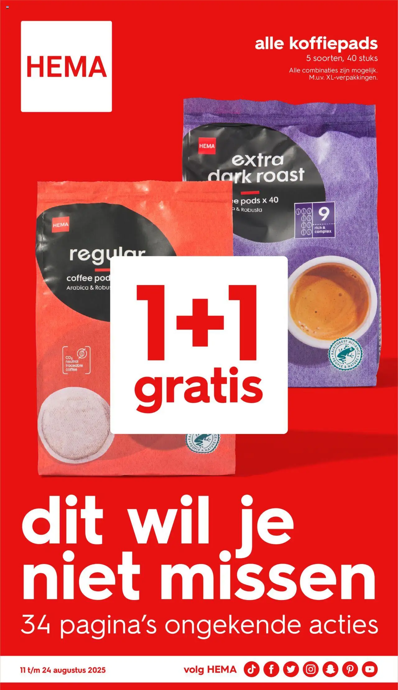  | Pagina: 1 | Producten: Koffiepads
