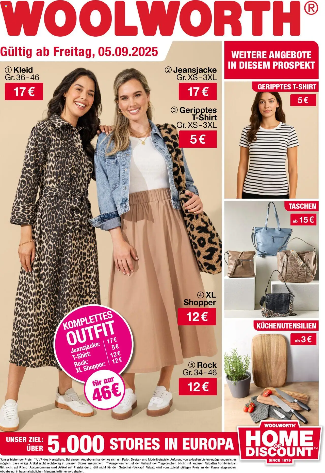 Woolworth Flugblatt gültig ab 05.09.2025 | Seite: 1 | Produkte: Rock, Kleid