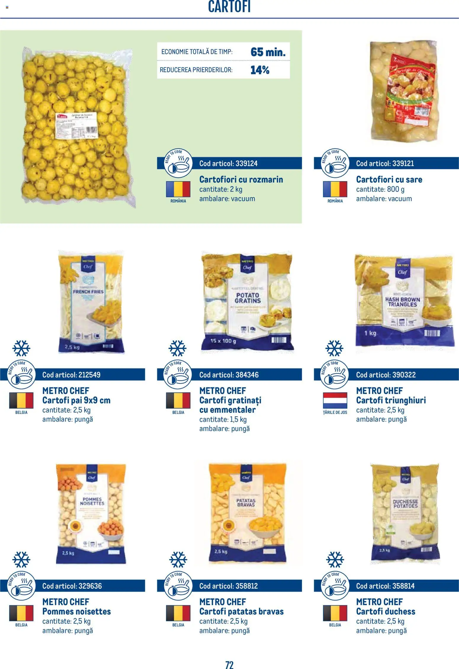 Noul catalog Metro – valabil de la 21.04.2026 | Pagină: 72 | Produse: Pungă, Cartofi, Sare