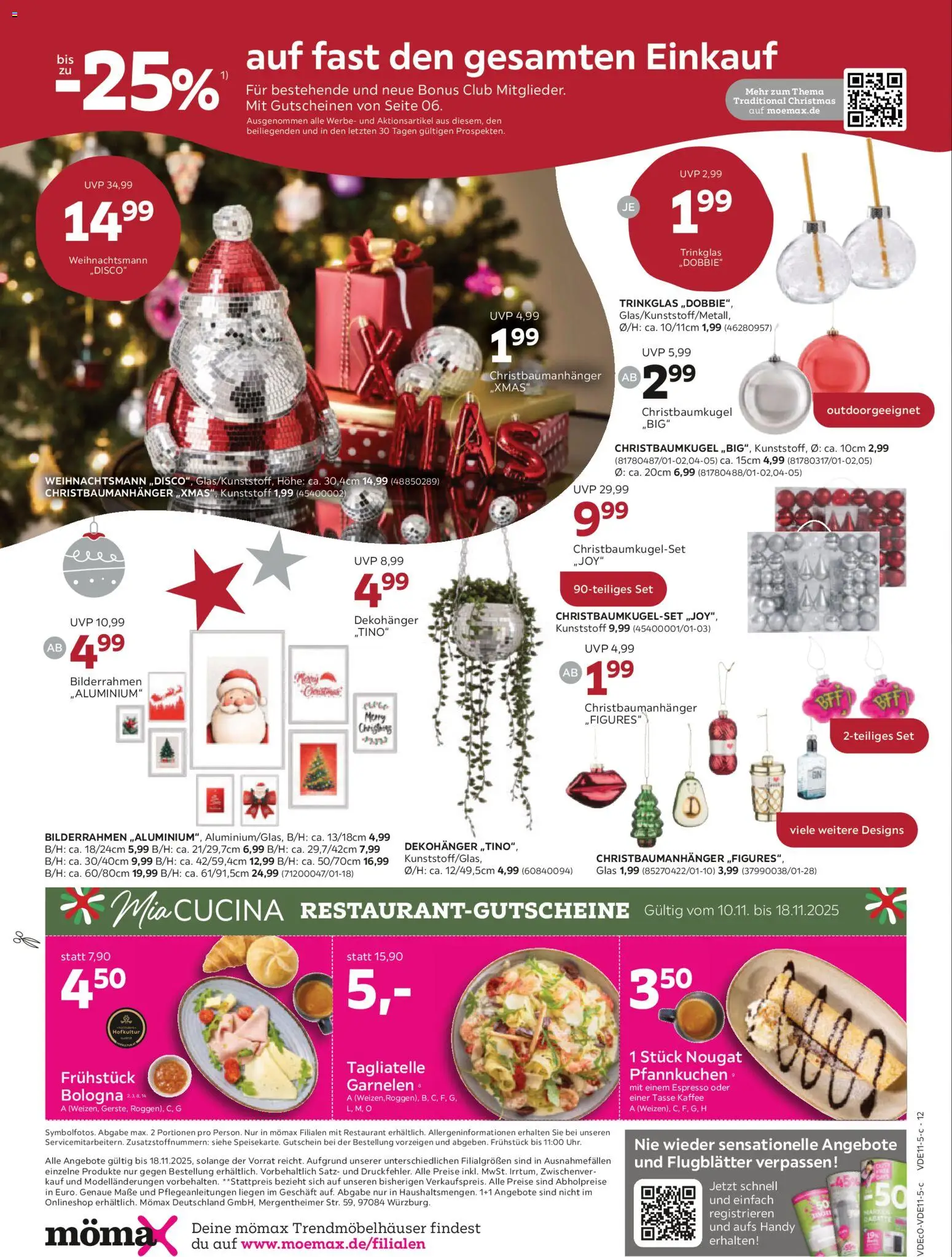 Mömax - Black Friday – gültig ab 10.11.2025 | Seite: 12 | Produkte: Kaffee, Garnelen, Pfannkuchen, Bilderrahmen