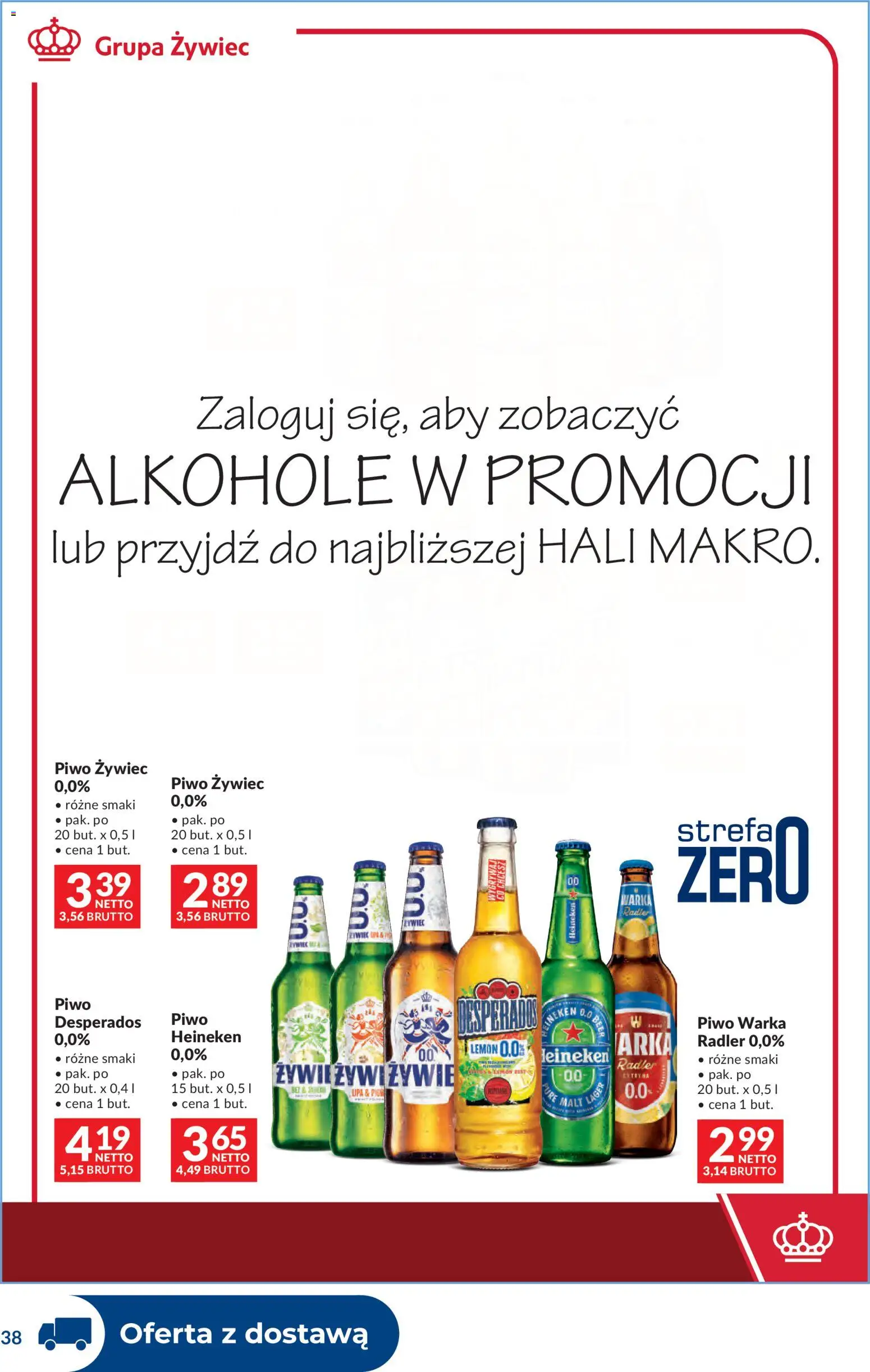 Makro gazetka - Dystrybucja do sklepów od 28.04.2026 | Strona: 38 | Produkty: Warka, Piwo Warka, Piwo, Heineken