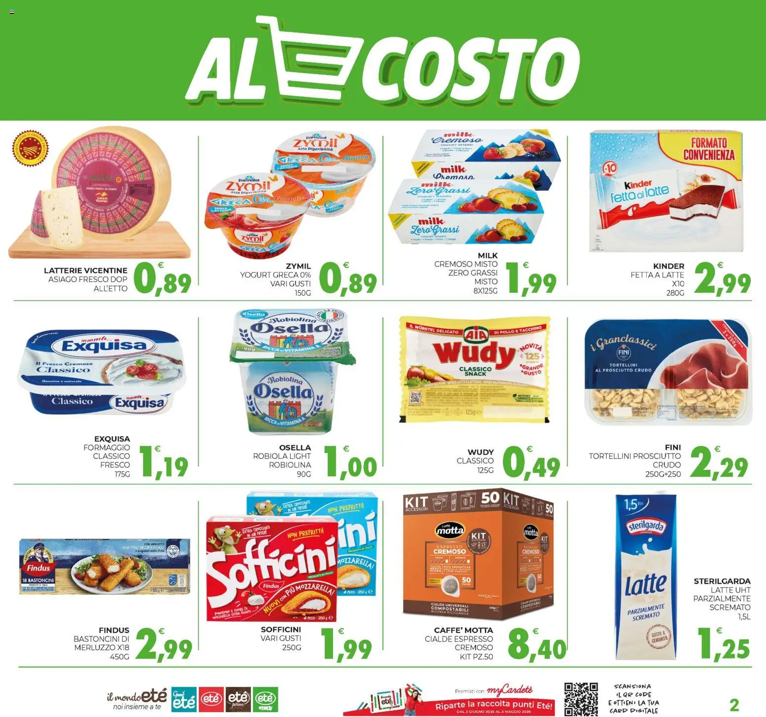 Volantino Eté del 21.11.2025 | Pagina: 2 | Prodotti: Merluzzo, Mozzarella, Pomodoro, Formaggio