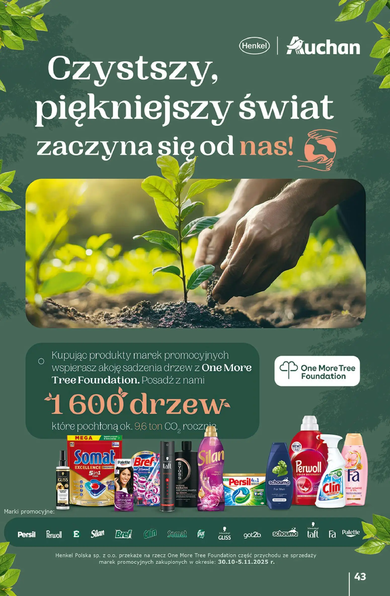 Auchan Gazetka - Pewność niskich cen Hipermarket od 30.10.2025 | Strona: 43 | Produkty: Persil, Detergent