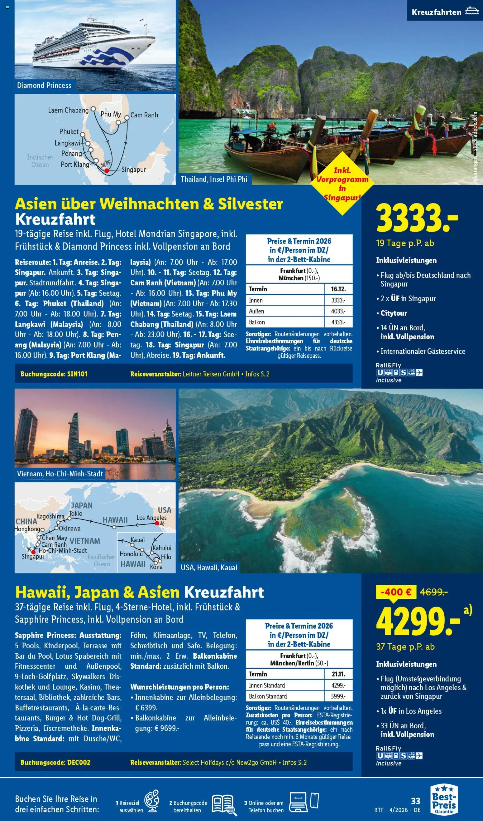 Lidl Reisen Prospekt 	 – gültig ab 11.04.2026 | Seite: 33 | Produkte: Burger, Uhr