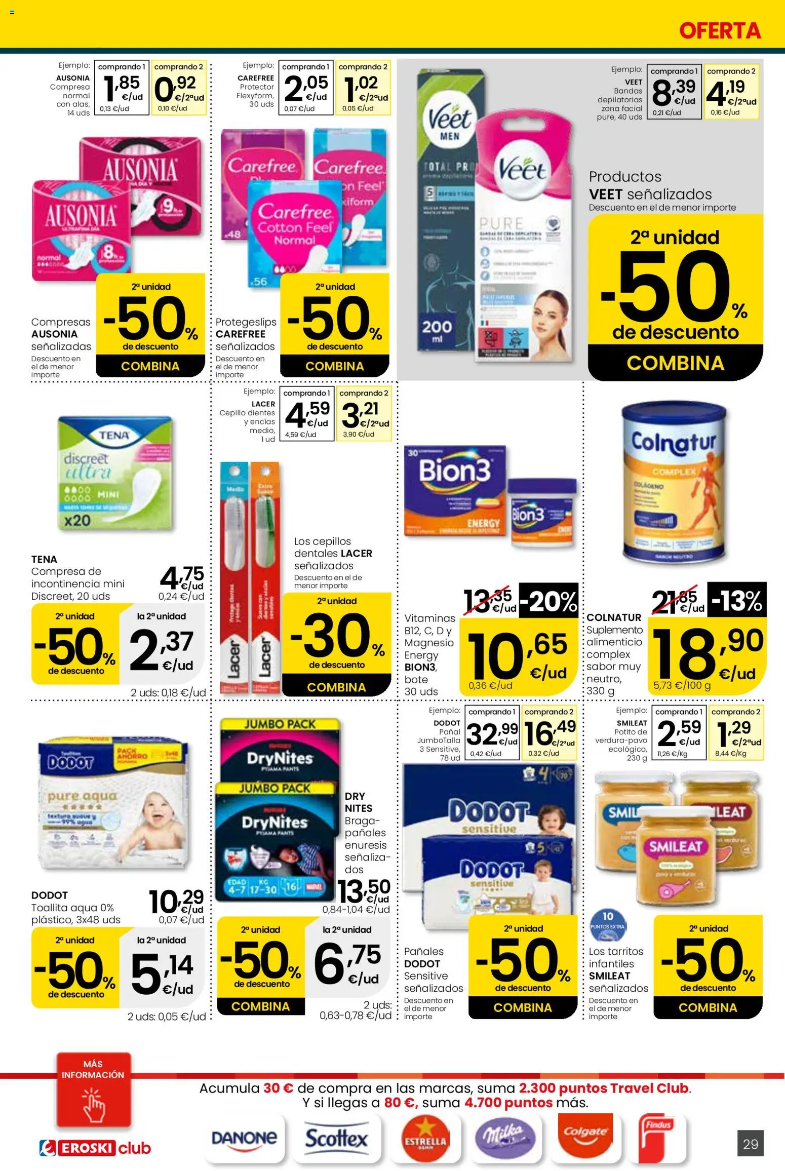 Eroski Quieres ahorrar conmigo Center │ válido desde el 16.04.2026 | Página: 29 | Productos: Cepillo, Γλυφιτζούρι, Braga