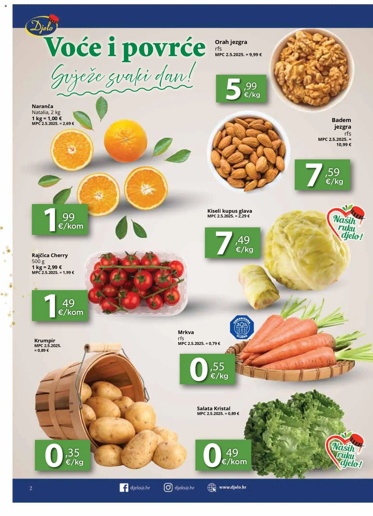 Djelo katalog | vrijedi od 22.12.2025 | Stranica: 2 | Proizvodi: Mrkva, Krumpir, Voće, Orah