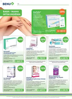 BENU Gyógyszertárak akciós újság - amely érvényes a következő dátumtól: 01.04.2026 | Oldal: 10 | Termékek: Kollagén, Bor