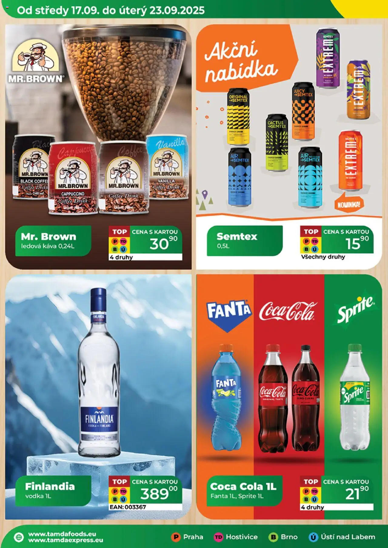 Tamda Foods leták od 17.09.2025 | Strana: 16 | Produkty: Káva, Fanta, Semtex, Cappuccino