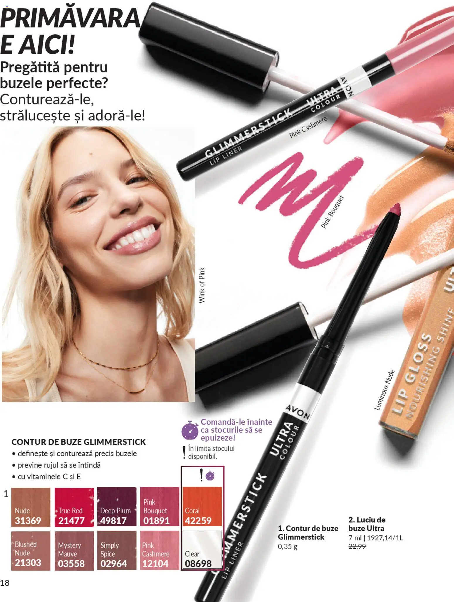 Noul catalog Avon – valabil de la 01.04.2026 | Pagină: 20 | Produse: Luciu de buze