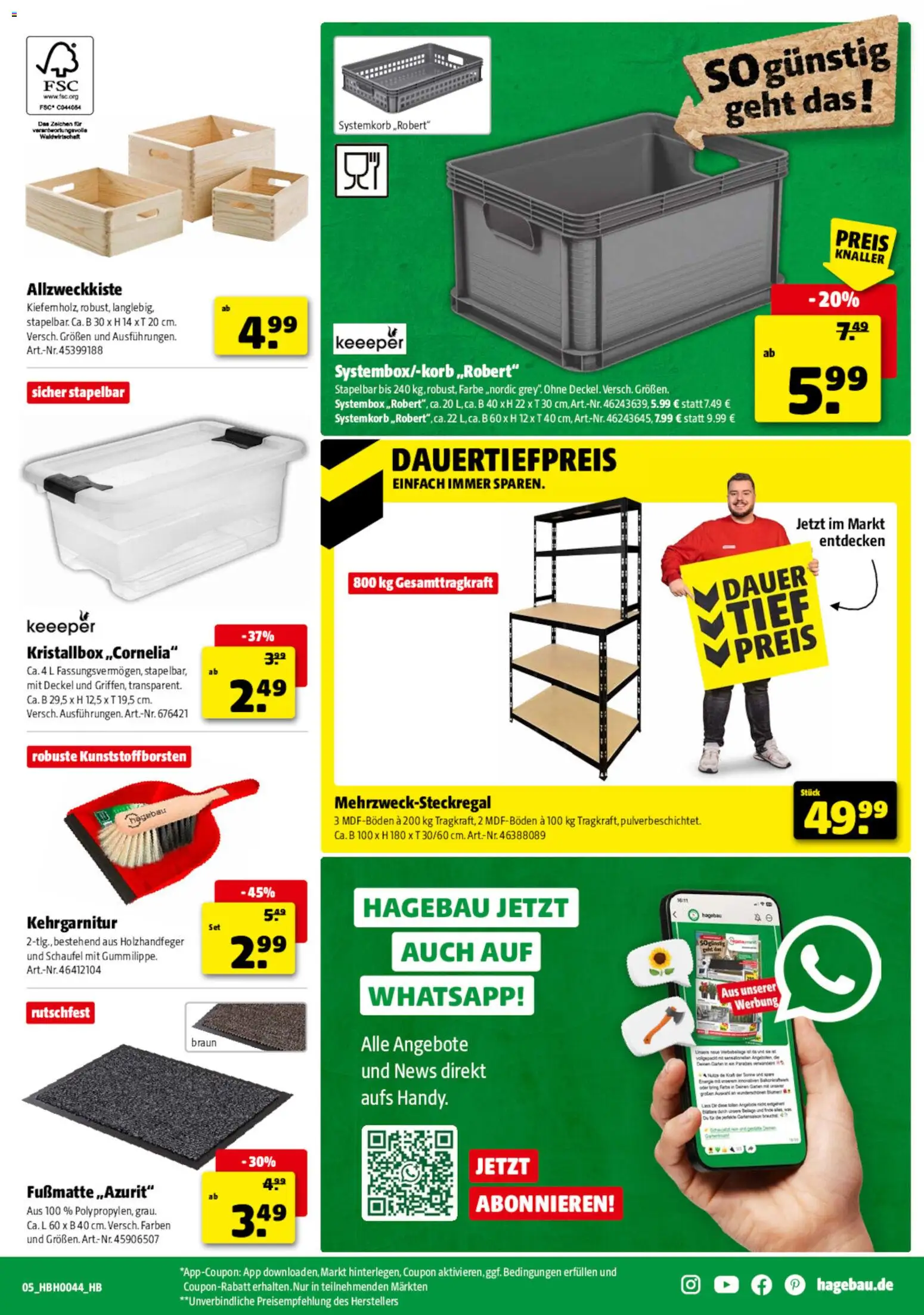 Hagebau Prospekt 	 – gültig ab 25.10.2025 | Seite: 5 | Produkte: Blumen, Fußmatte