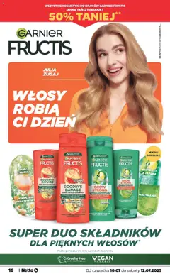 Netto gazetka - Spożywcza od 10.07.2025 | Strona: 16 | Produkty: Kosmetyki, Szampon, Odżywka, Odżywka do włosów