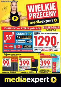 Pogląd oferty "Mediaexpert Gazetka - Wielkie przeceny Bielsko-Biała" - ważna od 10.02.2026