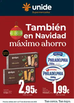 Vista previa Unide - También en Navidad máximo ahorro Supermercados válido desde el 04.12.2025