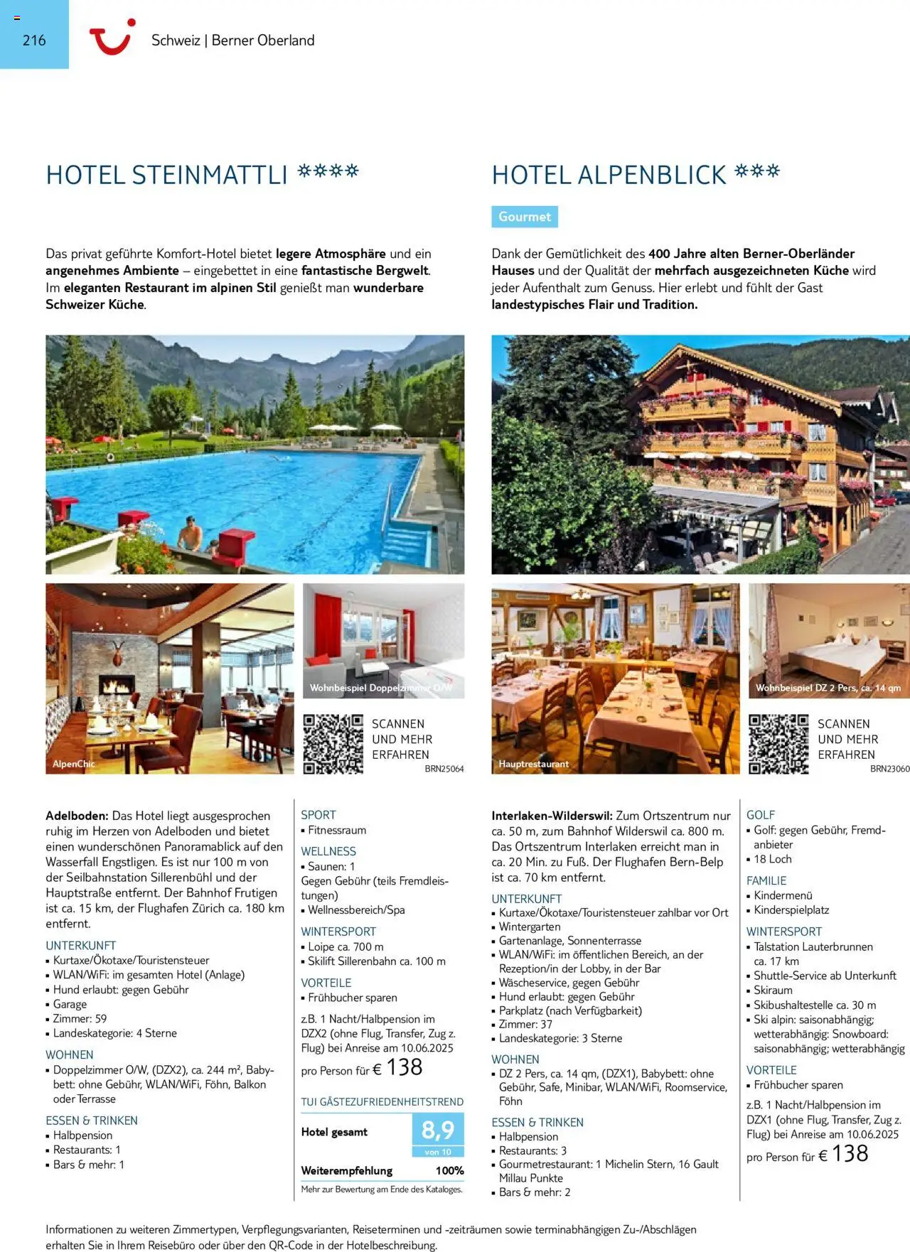 TUI Prospekt 	 – gültig ab 01.11.2024 | Seite: 216 | Produkte: Bett, Babybett, Küche, Föhn