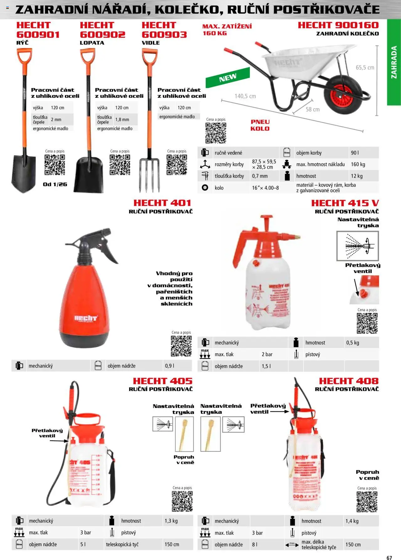 Hecht katalog - Podzim - zima 2025 od 01.09.2025 | Strana: 67 | Produkty: Vidle, Lopata, Kolo, Madlo