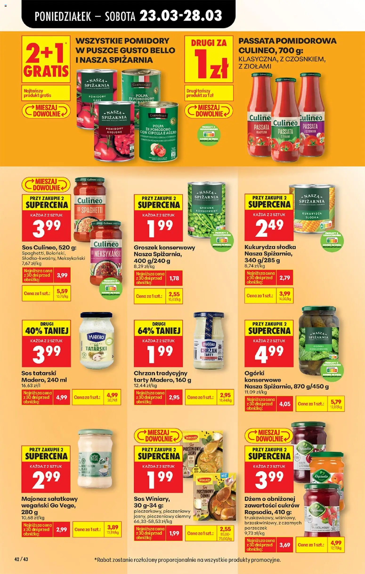 Biedronka Polsko leták od 23.03.2026 | Strana: 58 | Produkty: Džem, Passata