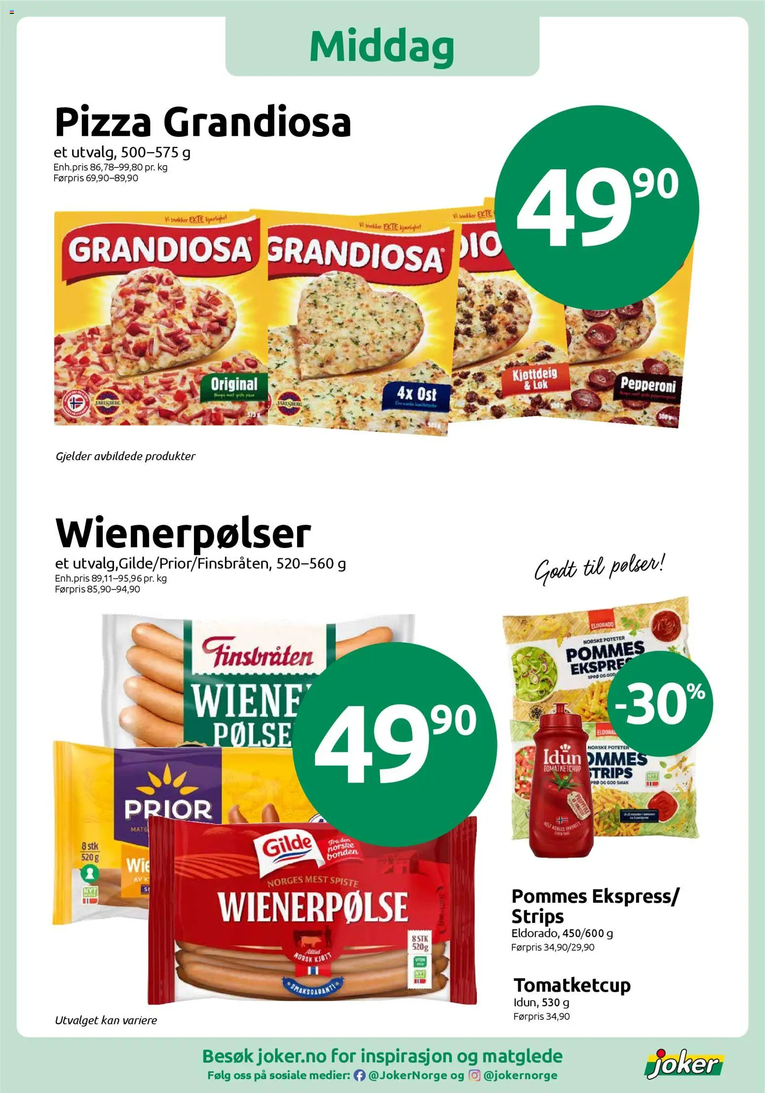 {H1} | Side: 6 | Produkter: Pizza, Pølser, Poteter, Kjøttdeig