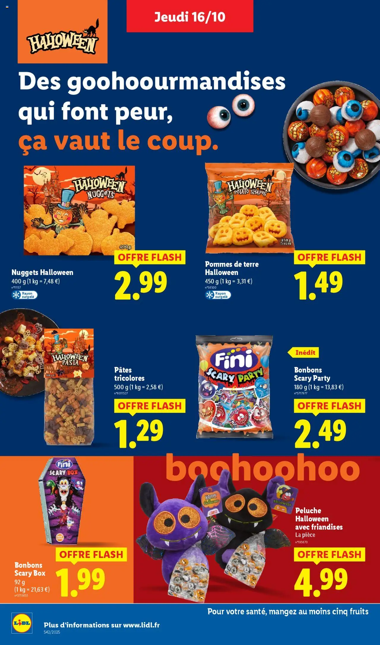{H1} | Page: 22 | Produits: Peluche, Pommes, Pâtes, Pommes de terre