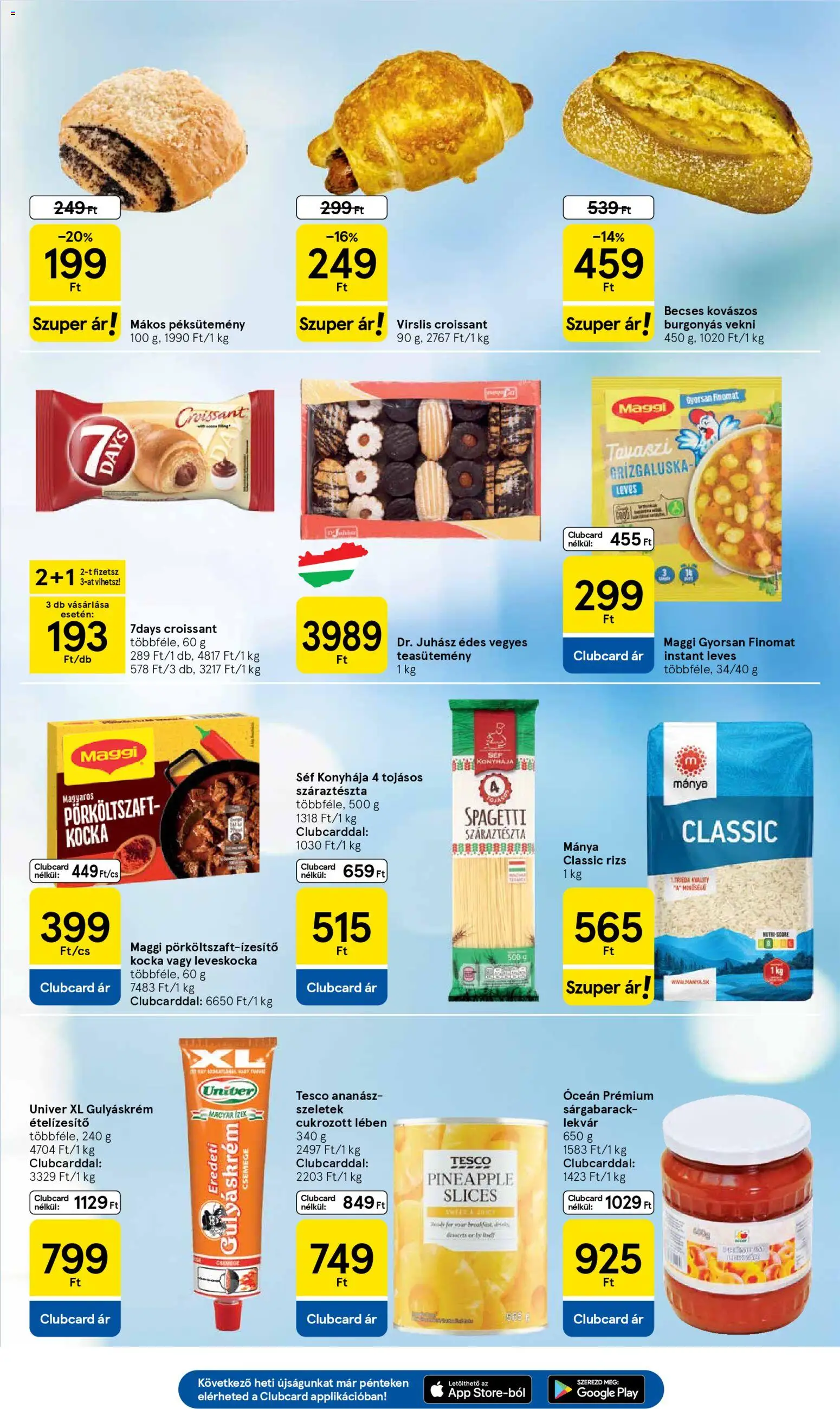 Tesco akciós ujság - amely érvényes a következő dátumtól: 05.03.2026 | Oldal: 5 | Termékek: Sárgabarack, Leveskocka, Teasütemény, Ananász