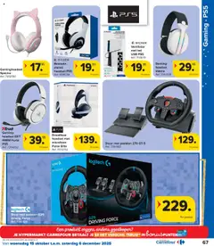 Carrefour - Hypermarkten Speelgoedcatalogus - Voorbeeld van een folder van Carrefour, geldig van 15.10.2025 | Pagina: 67 | Producten: Playstation, Microfoon, Usb, Ventilator