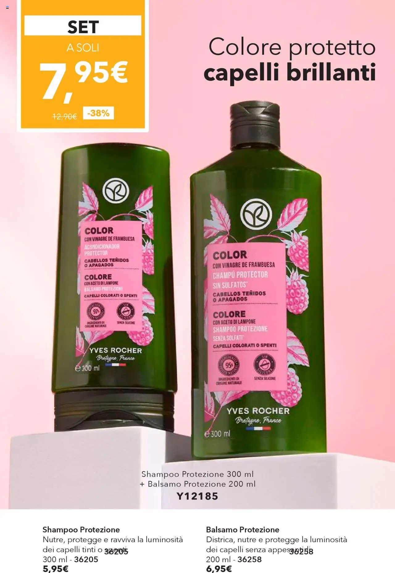 Volantino Yves Rocher del 31.07.2025 | Pagina: 74 | Prodotti: Shampoo, Balsamo, Lampone, Aceto