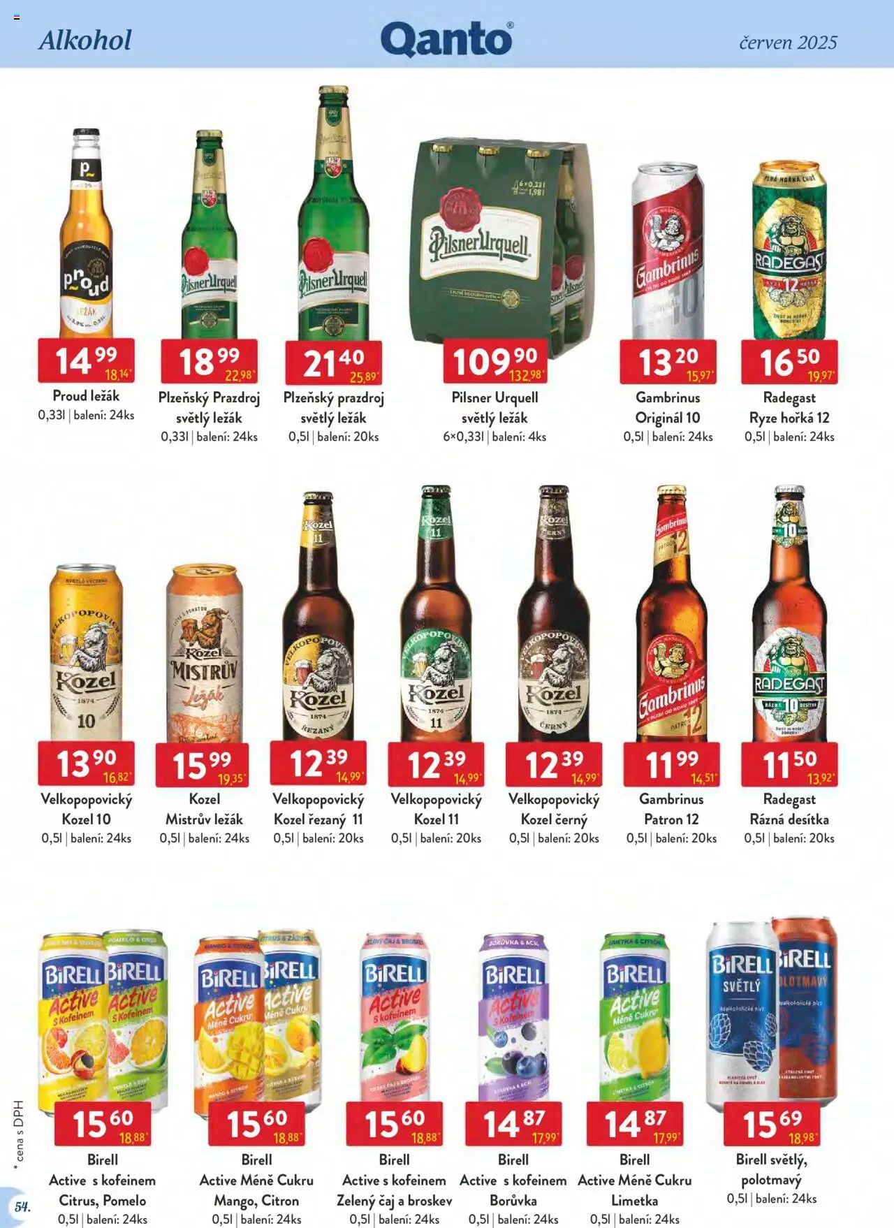 Astur & Qanto leták - Velkoobchod 06/2025 od 01.06.2025 | Strana: 54 | Produkty: Radegast Ryze Hořká 12, Čaj, Kozel, Pilsner