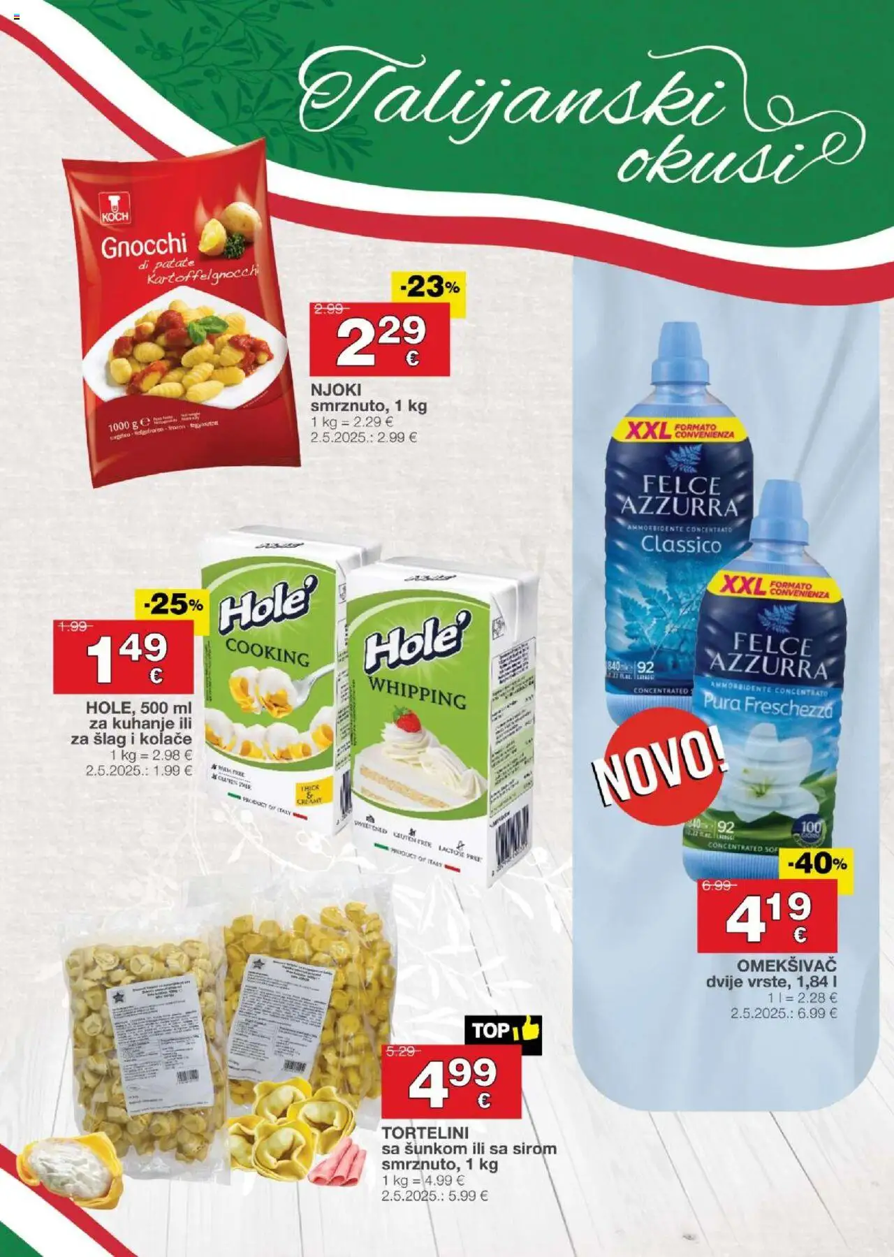 Stanić Diskont katalog | vrijedi od 16.10.2025 | Stranica: 7 | Proizvodi: Omekšivač, Njoki, Šlag