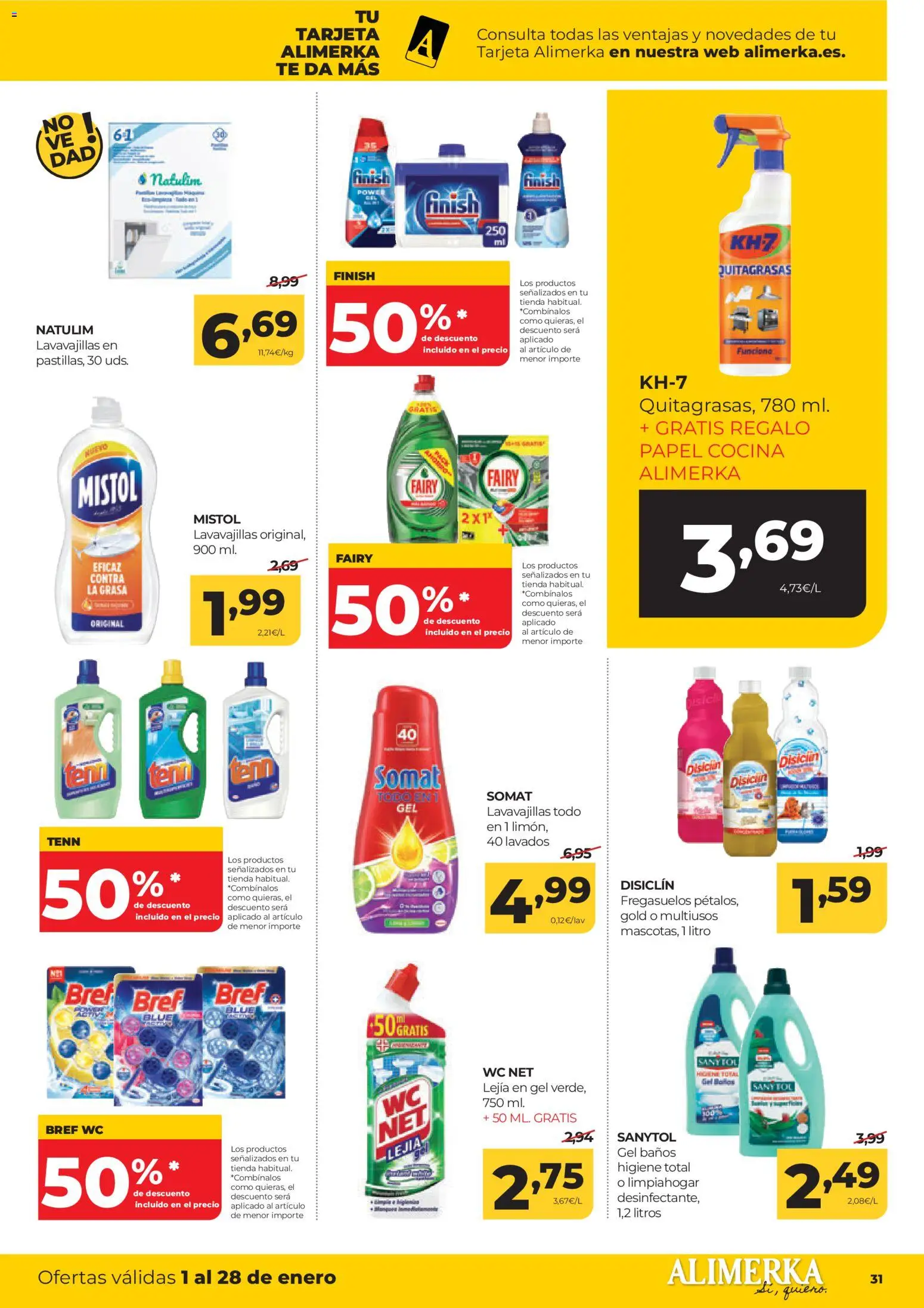 Alimerka folleto Asturias │ válido desde el 01.01.2026 | Página: 31 | Productos: Té, Cocina, Lavavajillas