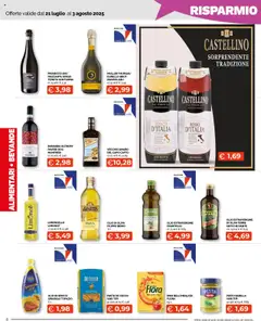 Volantino Mercatò del 21.07.2025 | Pagina: 8 | Prodotti: Vino, Vino bianco, Amaro, Olio di Oliva