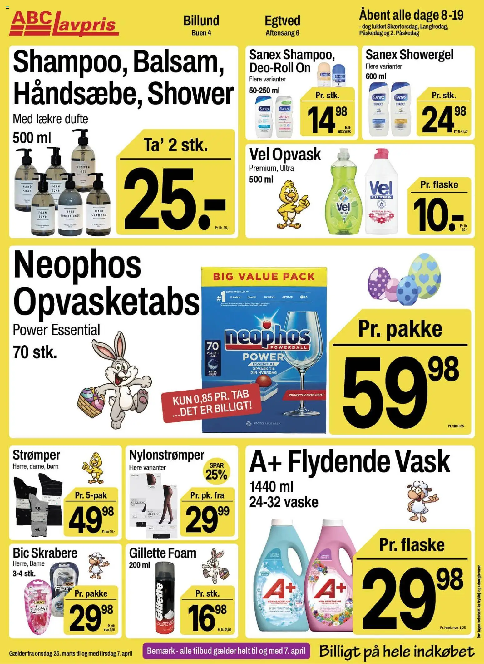 Abc Lavpris tilbudsavis – gyldig fra 25.03.2026 | Side: 15 | Produkter: Shampoo, PC, Strømper, Nylonstrømper