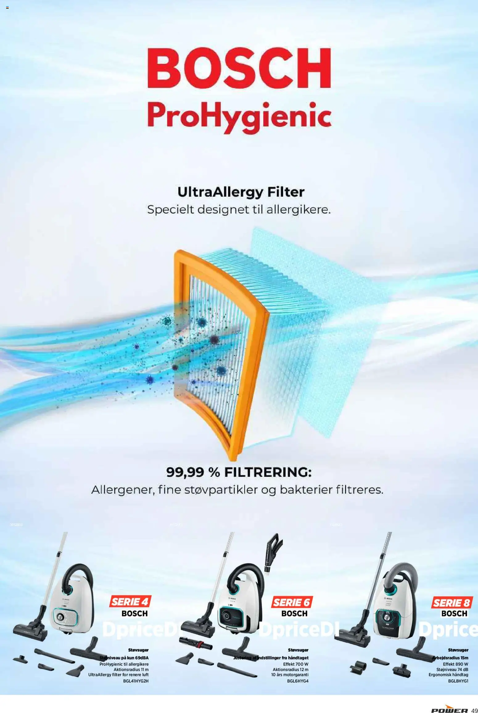 Power tilbudsavis – gyldig fra 01.04.2026 | Side: 49 | Produkter: Støvsuger