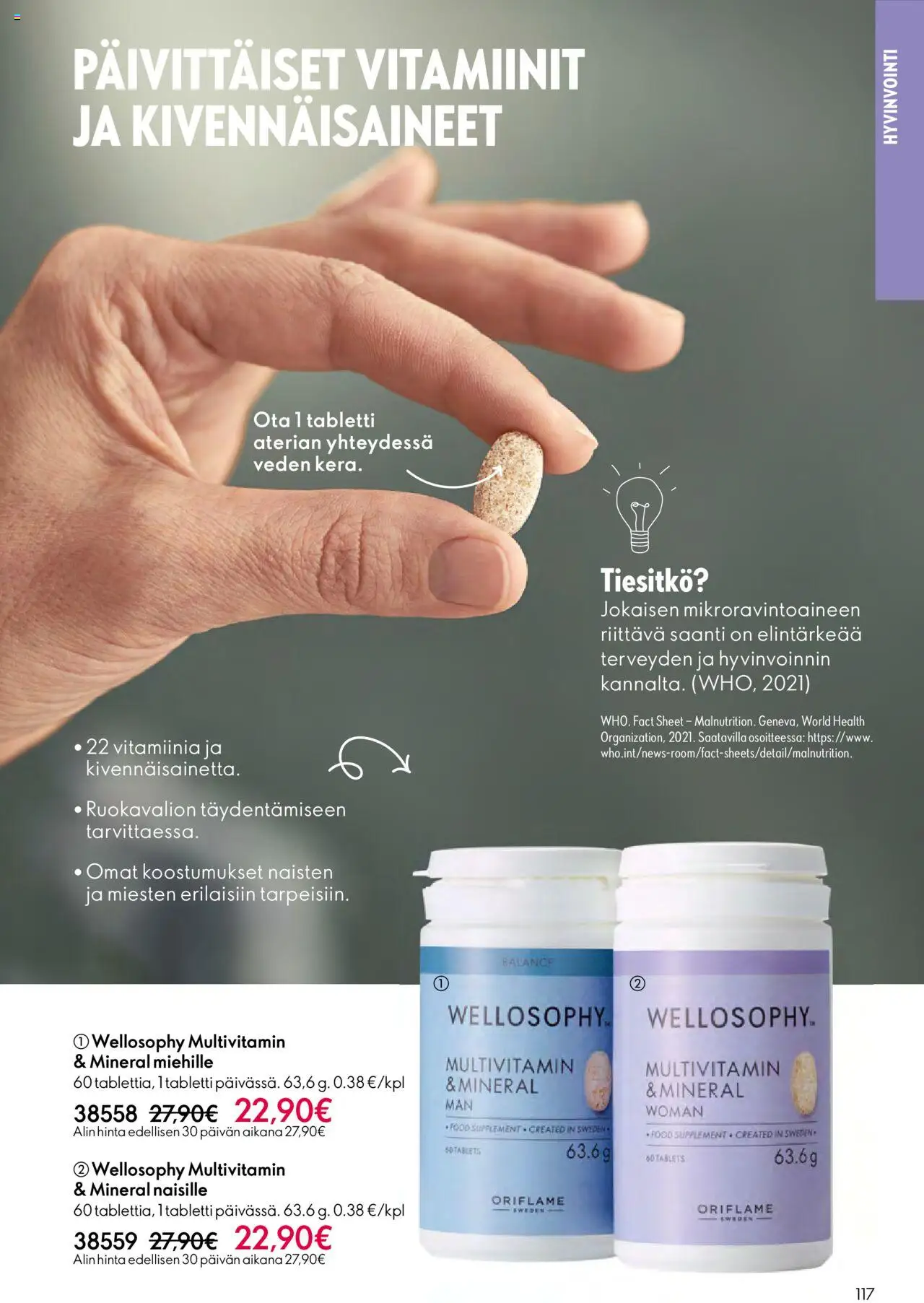 Oriflame - Esite 14 – voimassa 08.10.2025 alkaen | Sivu: 117 | Tuotteet: Vitamiinit, Tabletti