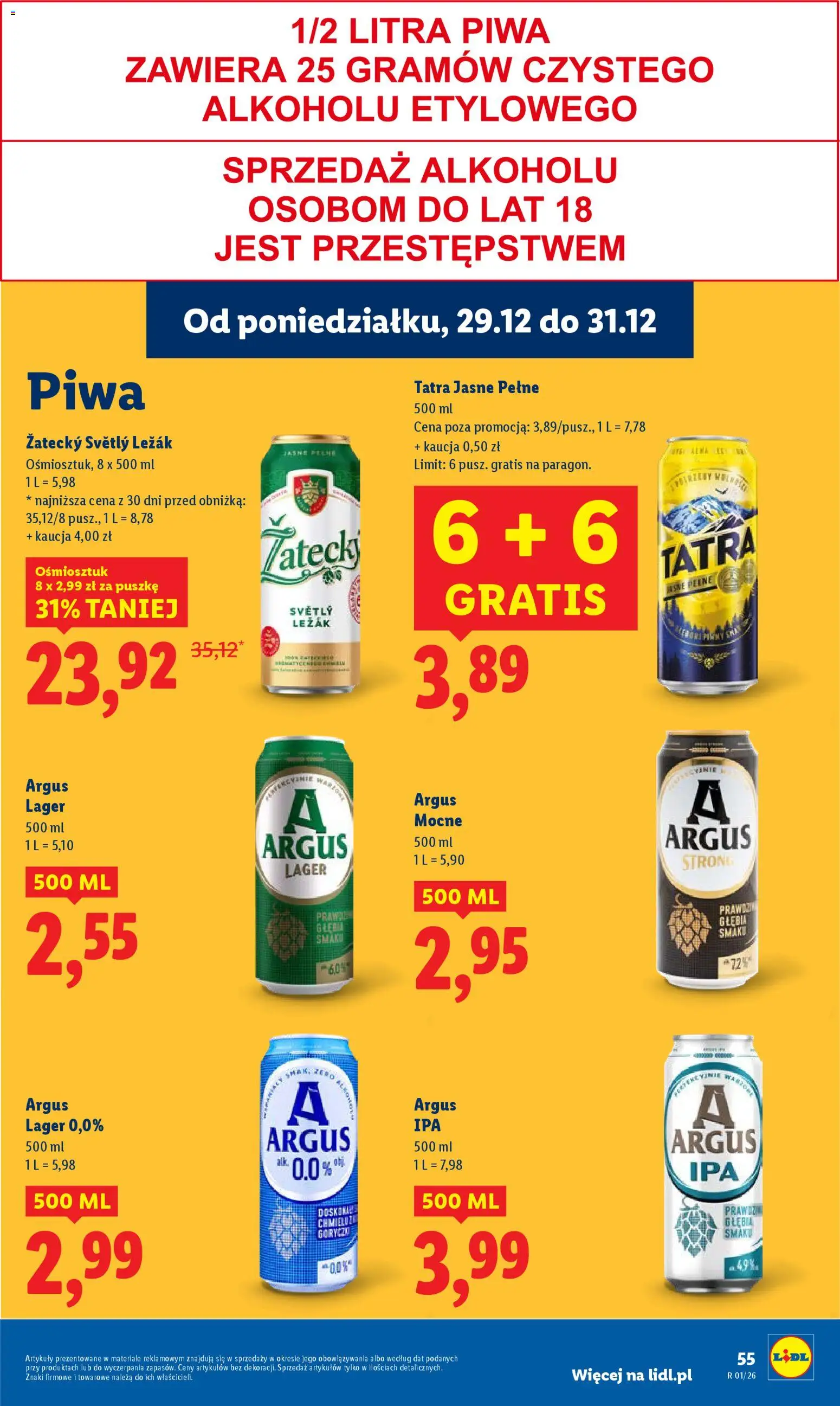 Lidl Gazetka od 29.12.2025 | Strona: 55 | Produkty: Leżak