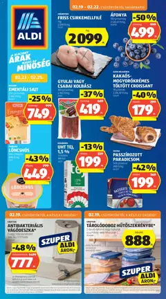 Aldi Akciós újság - amely érvényes a következő dátumtól: 19.02.2026