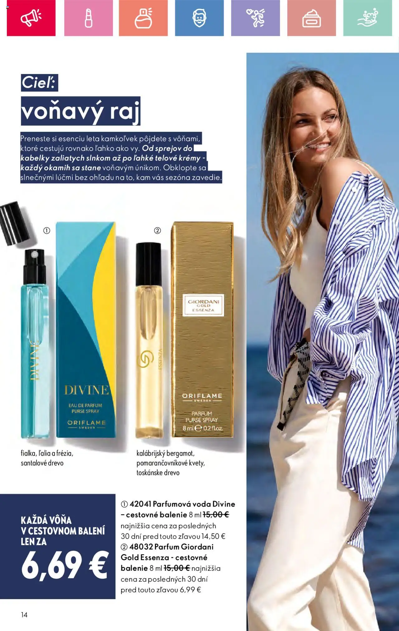 Katalóg Oriflame 9 2025 │ platný od 15.06.2025 | Strana: 14 | Produkty: Voda