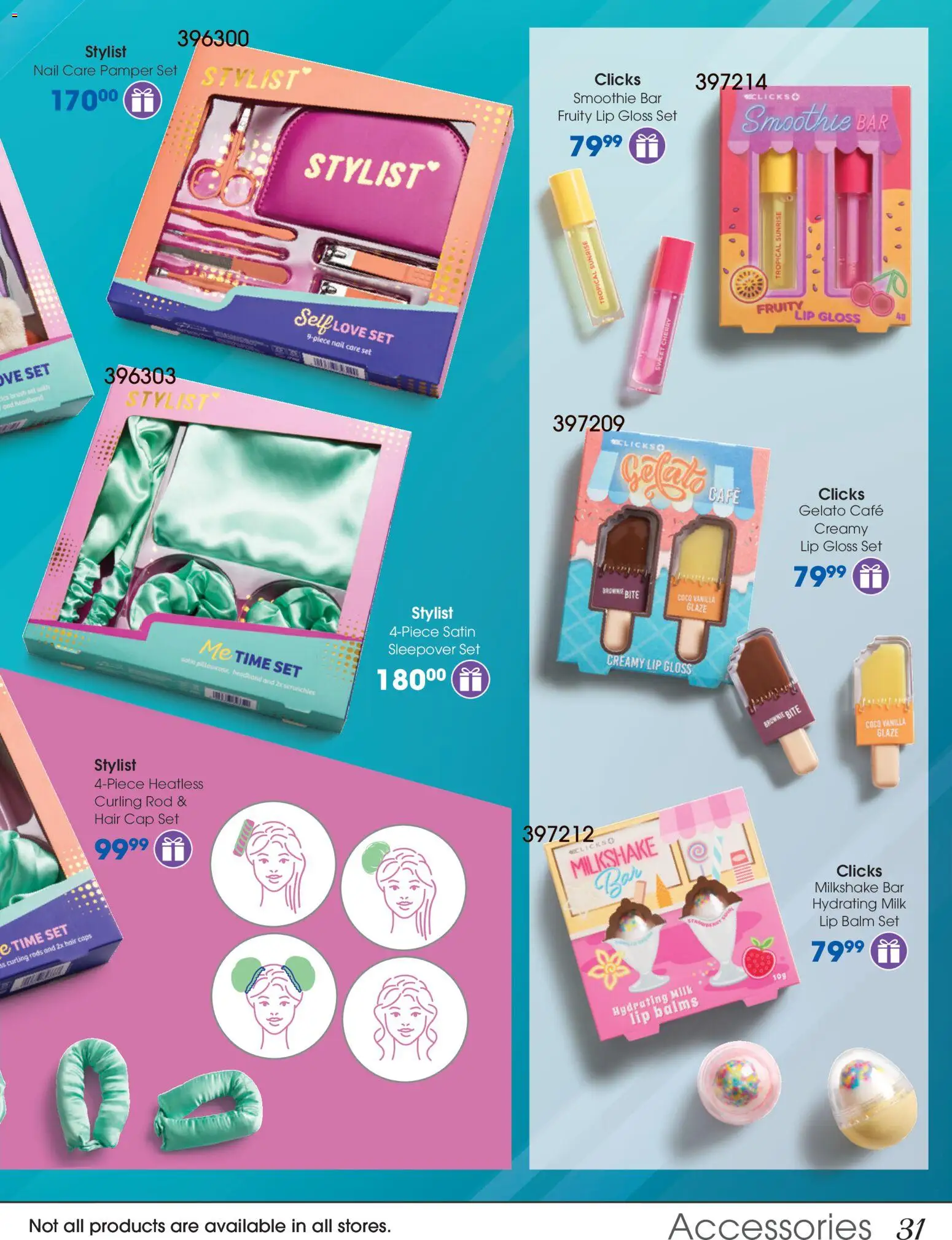 New Clicks catalogue – valid from 28.10.2025 | Page: 31 | Products: Gloss, Cap, Milk, Lip gloss