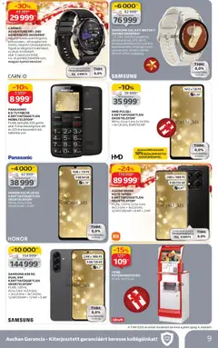 Auchan - Hipermarket elektronikai termékek - amely érvényes a következő dátumtól: 06.11.2025 | Oldal: 9 | Termékek: Xiaomi, Samsung, Óra