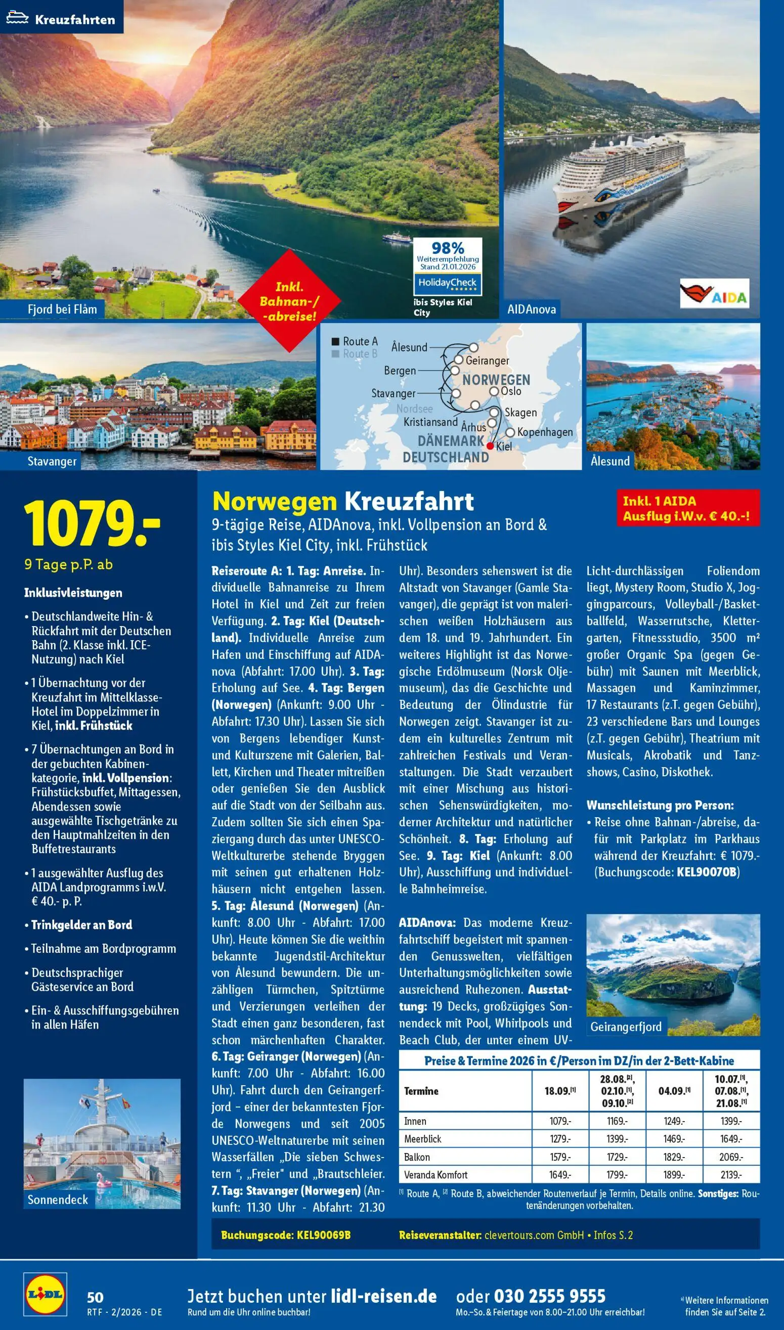 Lidl Reisen Prospekt 	 – gültig ab 14.02.2026 | Seite: 50 | Produkte: Uhr