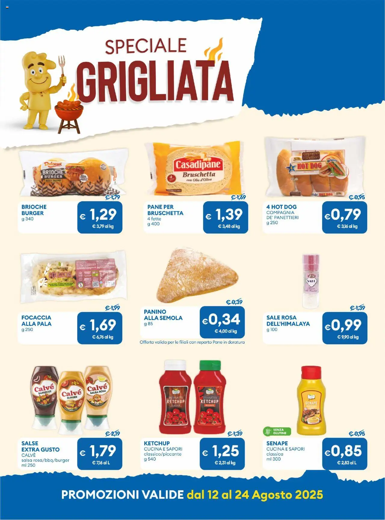 Volantino MD Discount del 12.08.2025 | Pagina: 5 | Prodotti: Pane, Ketchup, Salsa, Barbecue