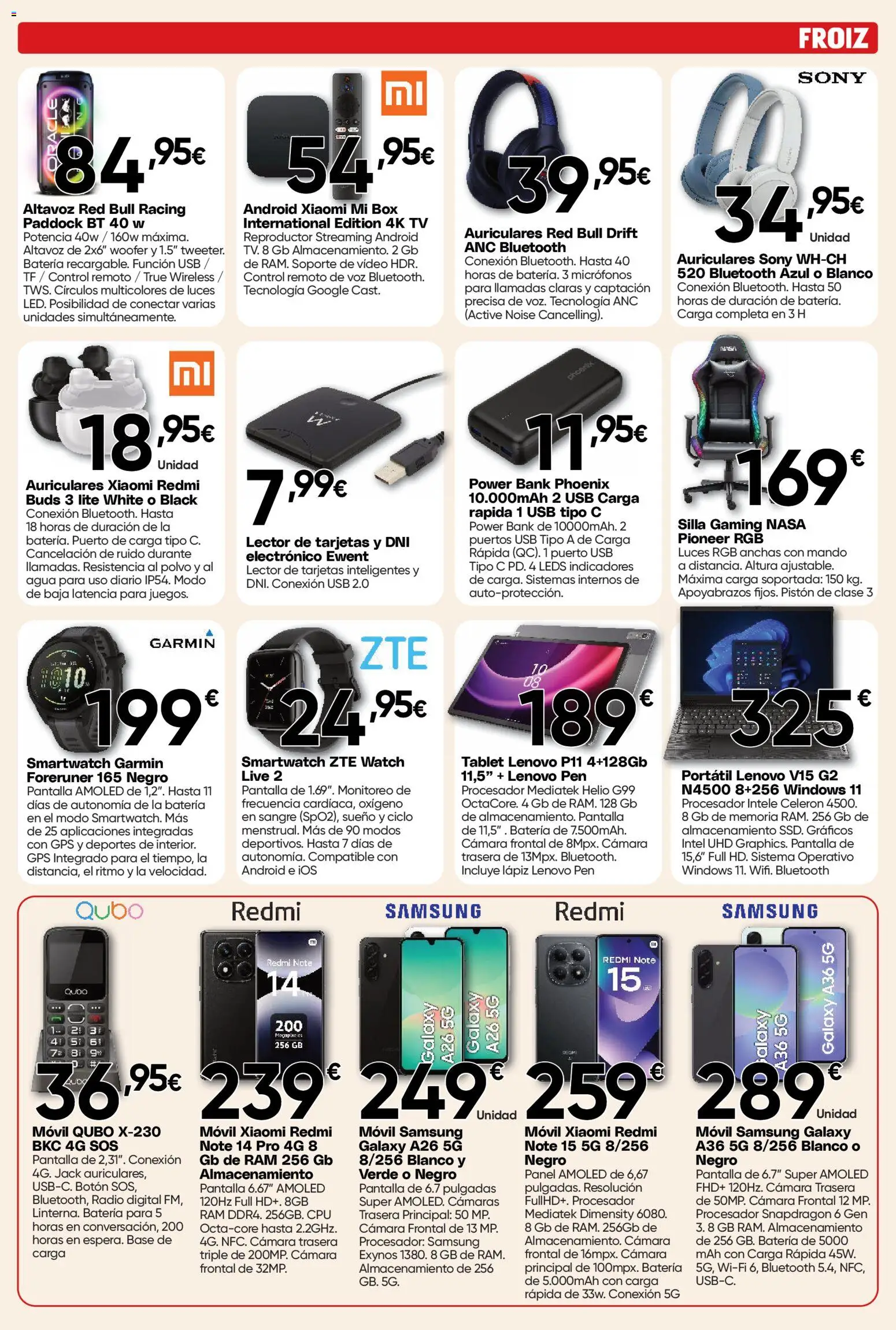 Froiz - Folleto Hiper │ válido desde el 23.04.2026 | Página: 3 | Productos: Polvo, Video, Radio, USB