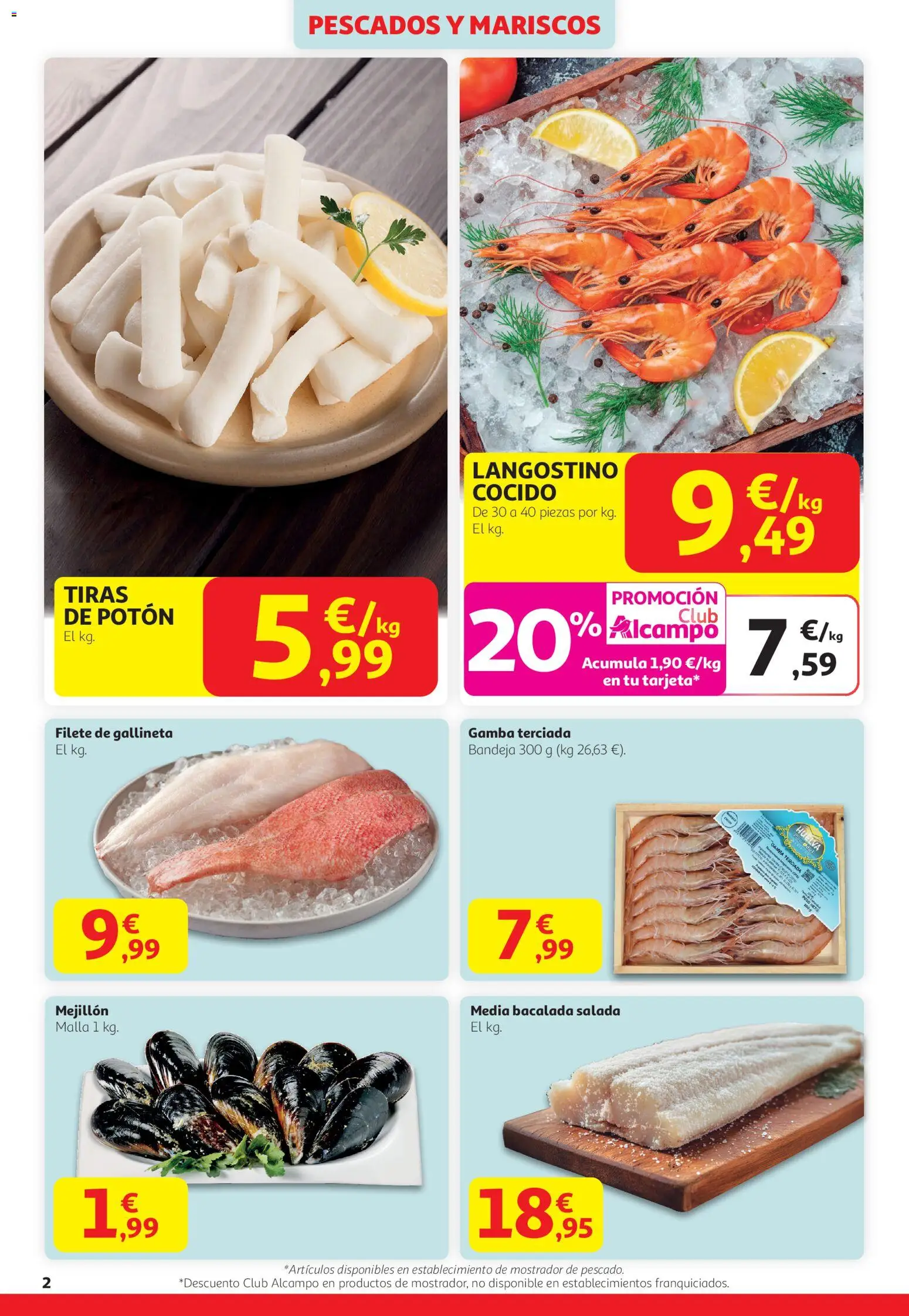 Alcampo - HG Nacional  │ válido desde el 29.01.2026 | Página: 2 | Productos: Filete, Bandeja, Langostino, Gamba