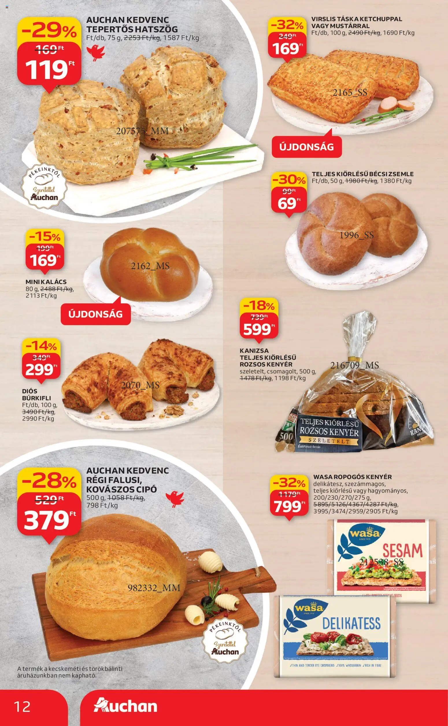 Auchan akciós ujság - amely érvényes a következő dátumtól: 04.12.2025 | Oldal: 12