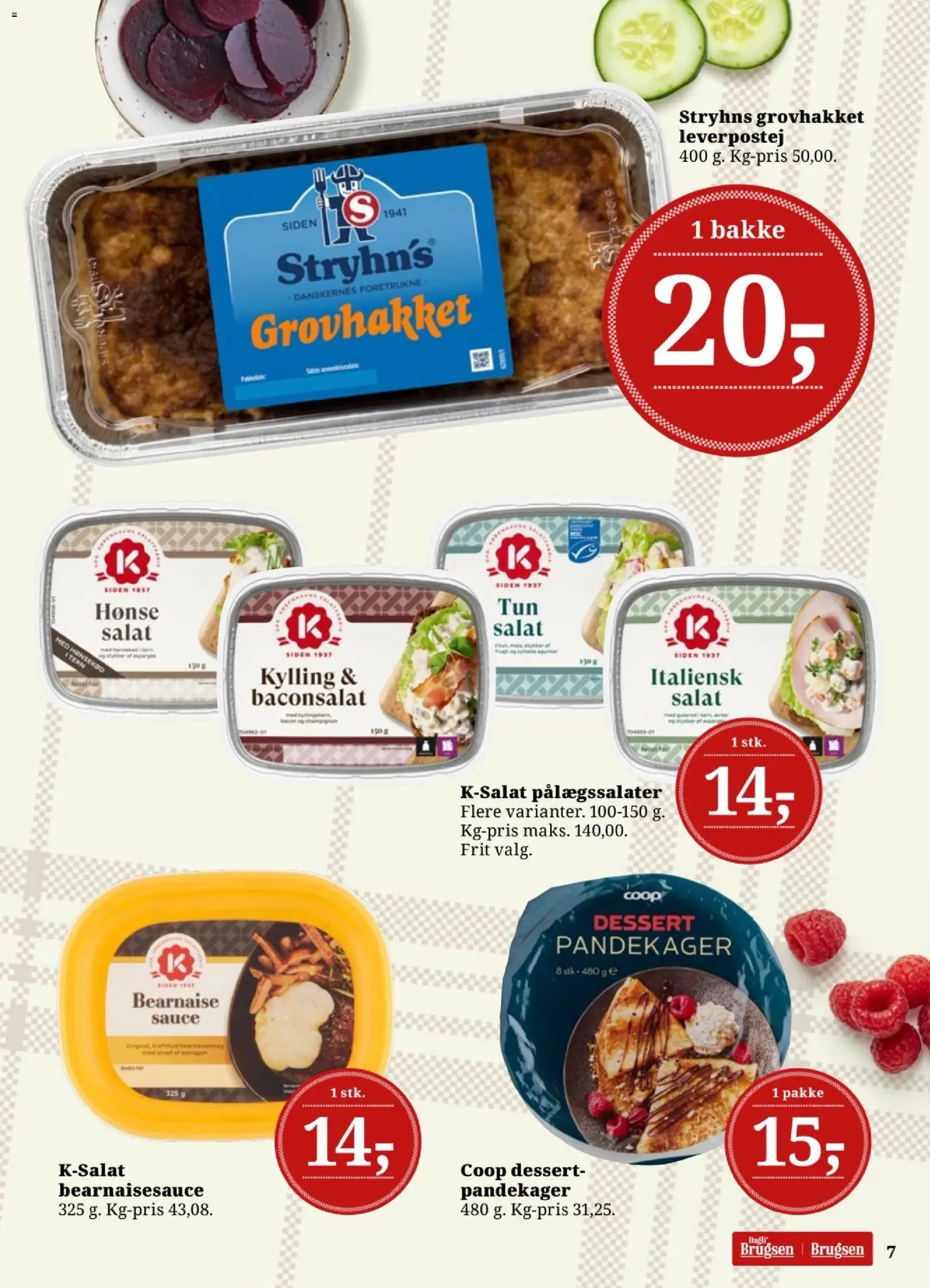 Dagli'Brugsen tilbudsavis – gyldig fra 13.02.2026 | Side: 7 | Produkter: Salat, Leverpostej