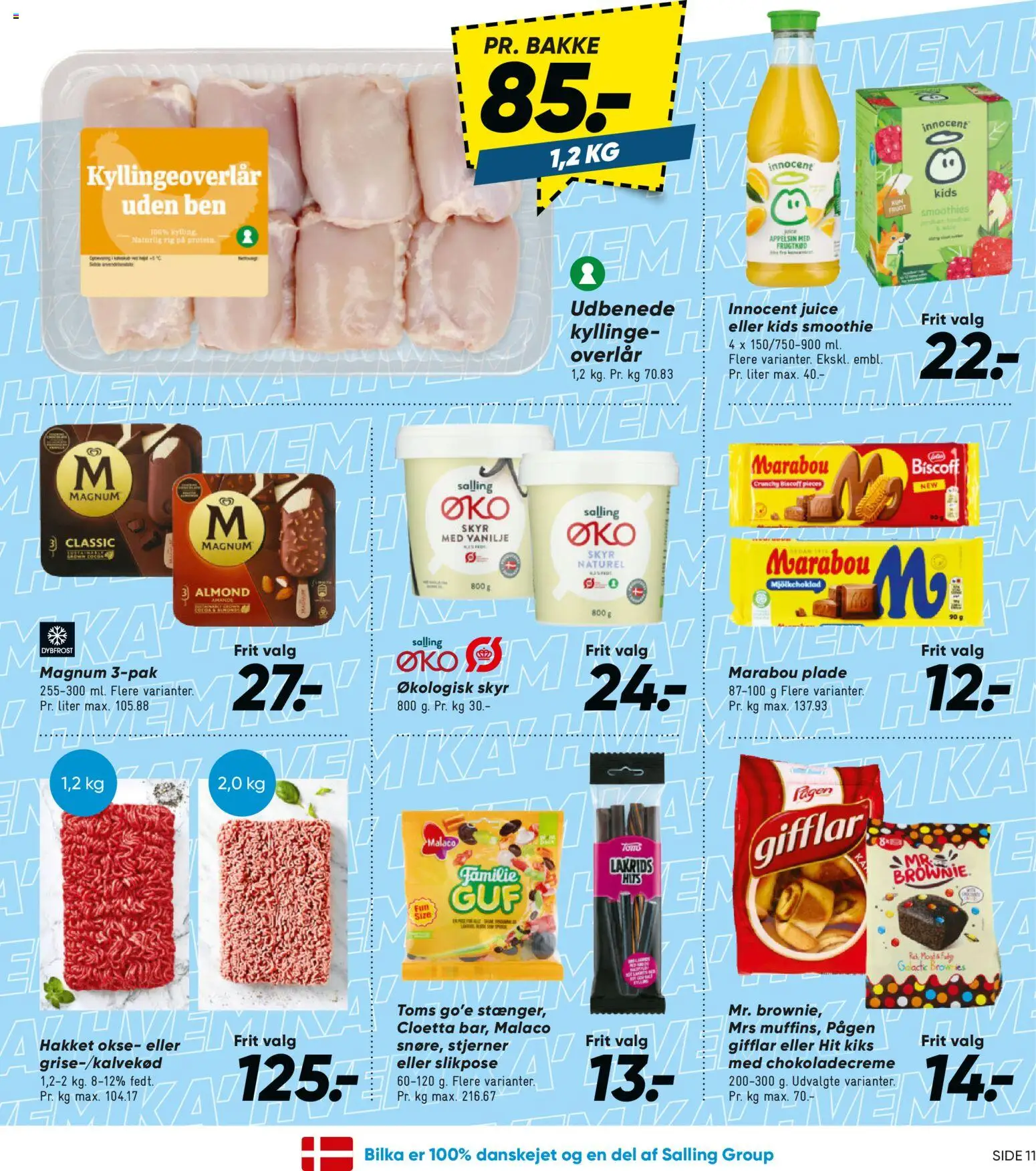 Bilka tilbudsavis – gyldig fra 17.04.2026 | Side: 11 | Produkter: Brownies, Juice, Skyr, Lakrids