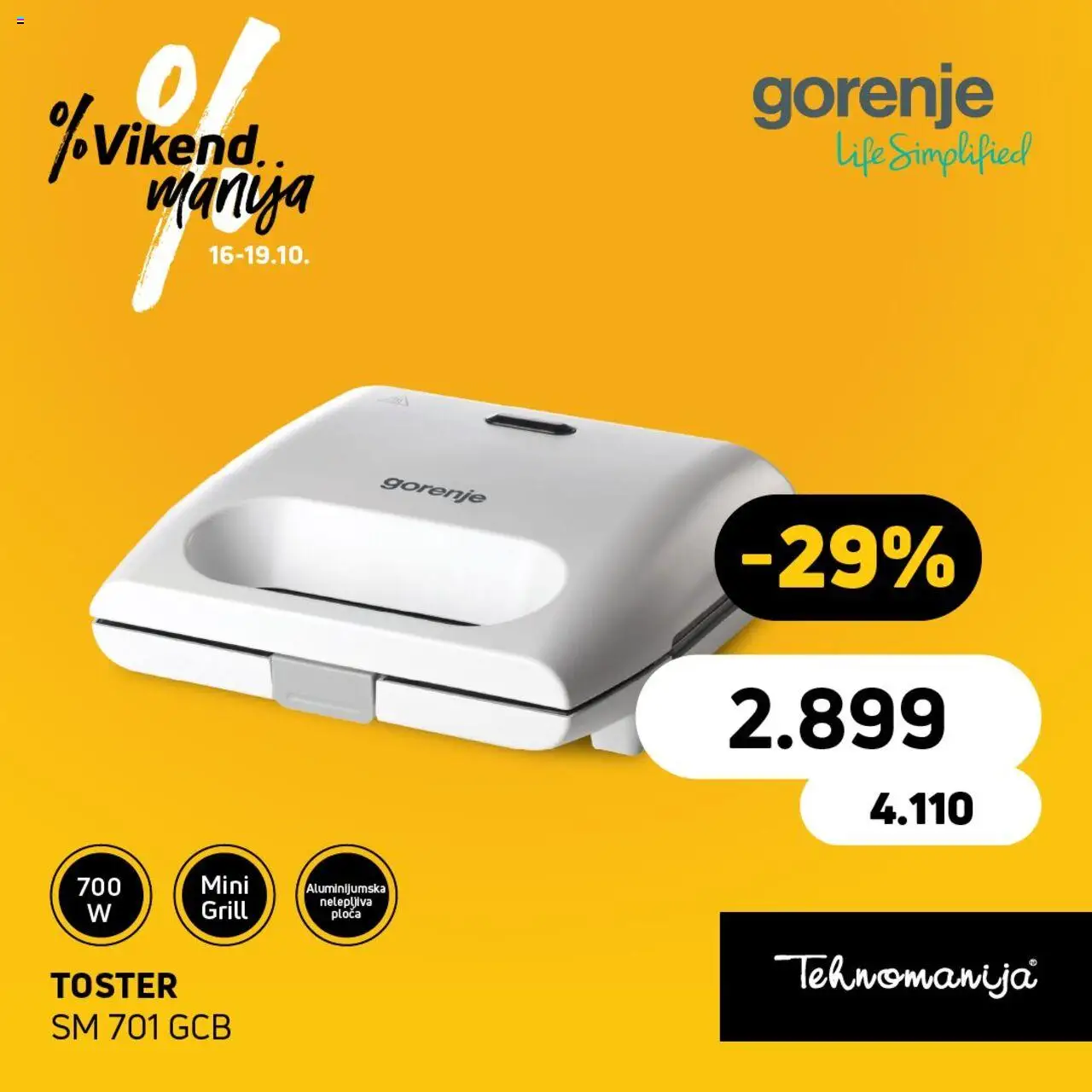 Tehnomanija katalog - važi od 16.10.2025 | Strana: 3 | Proizvode: Toster