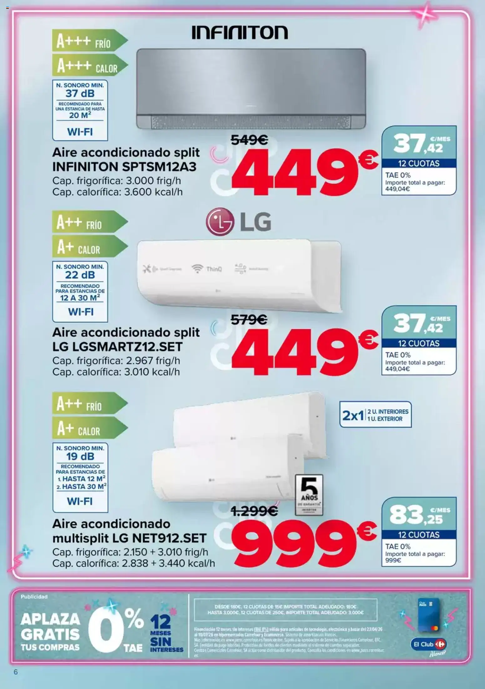 Carrefour Aire Acondicionado │ válido desde el 28.04.2026 | Página: 6 | Productos: Aire acondicionado