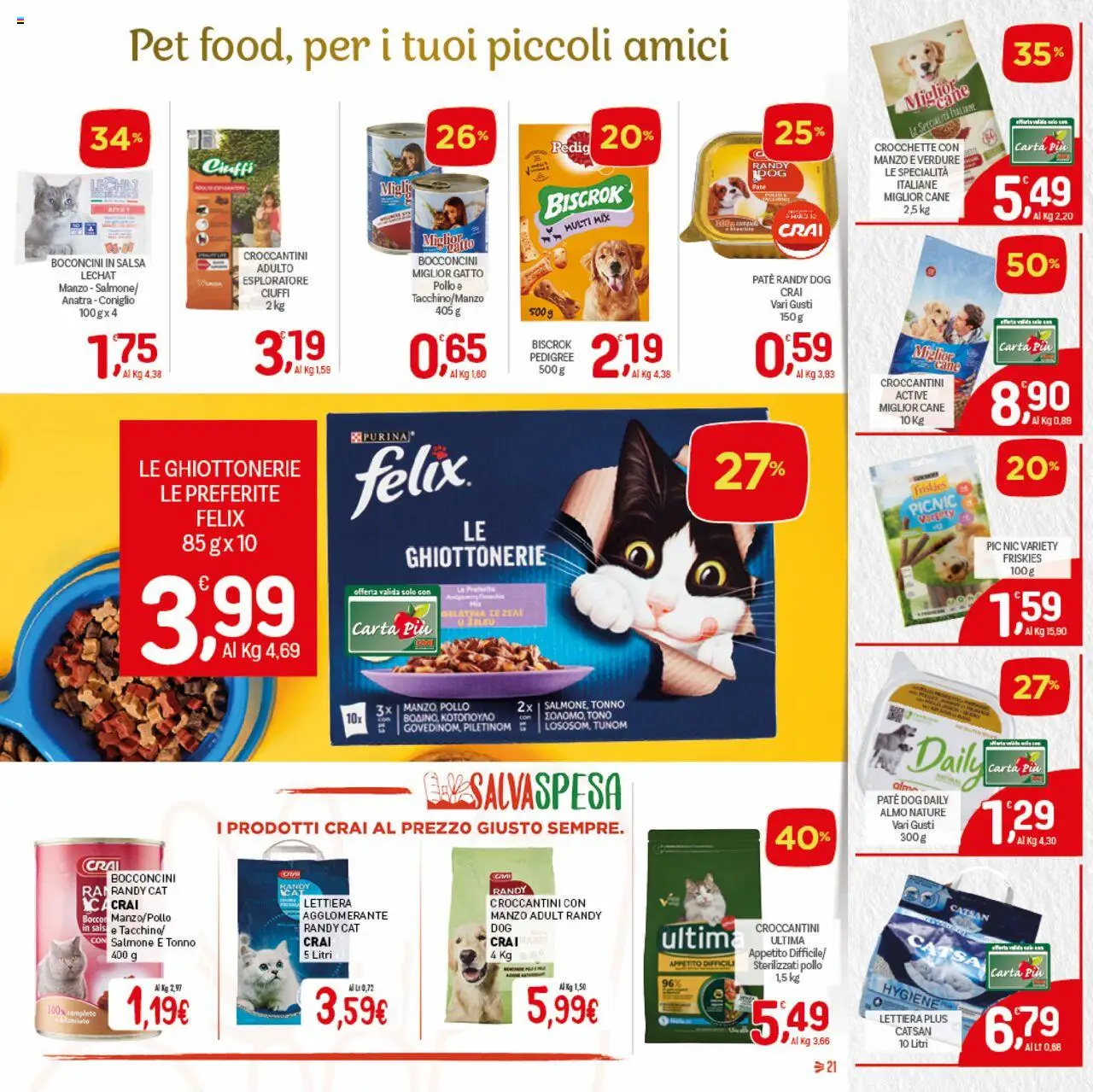 Volantino CRAI del 18.09.2025 | Pagina: 21 | Prodotti: Pollo, Manzo, Verdure, Tonno