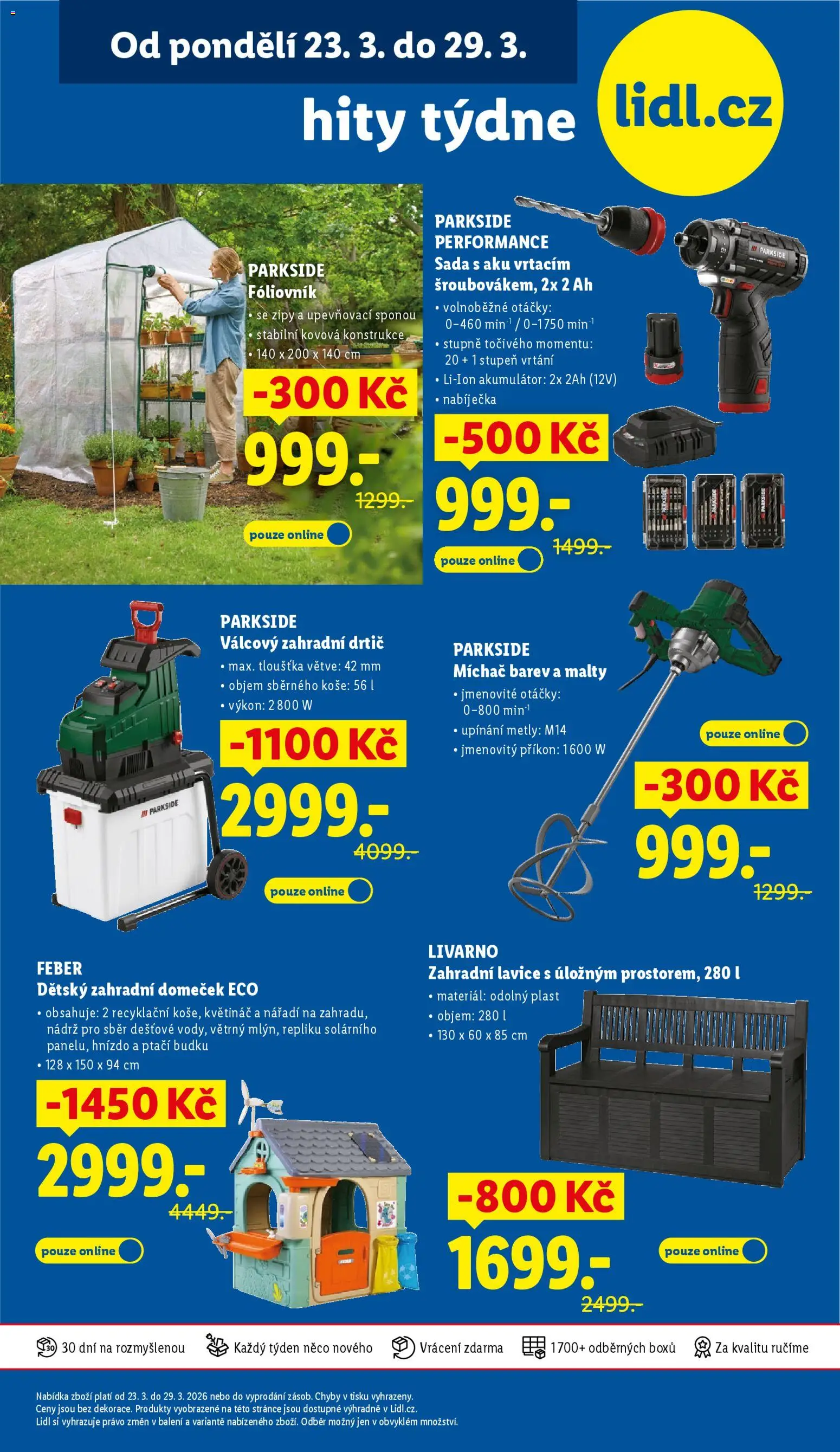 Lidl leták od 26.03.2026 | Strana: 43 | Produkty: Fóliovník, Nářadí, Lavice, Květináč