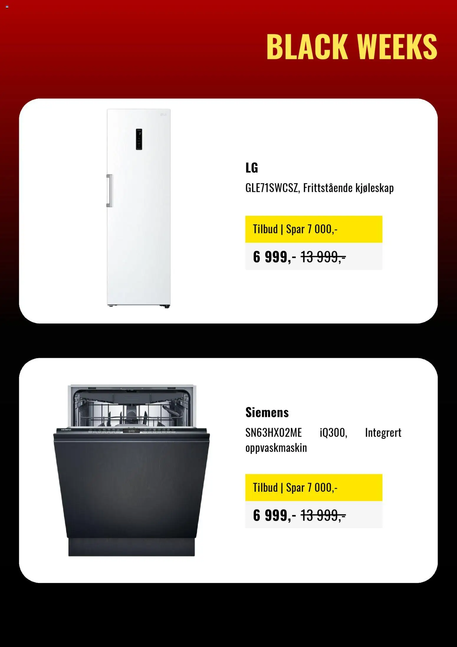 {H1} | Side: 4 | Produkter: Kjøleskap, Oppvaskmaskin